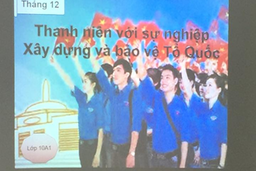 Lớp 10A1 hoạt động ngoài giờ lên lớp tháng 12 với chủ đề: "Thanh niên với sự nghiệp ... 19/12/18