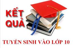 Thông báo: Điểm chuẩn trúng tuyển vào lớp 10 THPT năm học 2020-2021 24/07/20