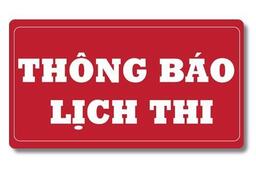 Thông báo: Lịch thi cuối học kỳ 2 năm học 2020-2021 29/04/21