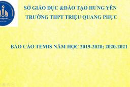 BÁO CÁO TEMIS - NĂM HỌC 2019-2020; 2020-2021 - THPT TRIỆU QUANG PHỤC 01/01/22