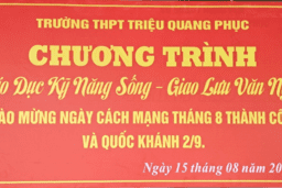 MỘT BUỔI SÁNG MÙA THU CÁCH MẠNG TẠI TRƯỜNG THPT TRIỆU QUANG PHỤC 18/08/22