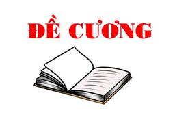 Đề cương ôn tập học kỳ I - Năm học 2022-2023 15/12/22