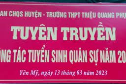 TƯ VẤN HƯỚNG NGHIỆP TUYÊN TRUYỀN CÔNG TÁC TUYỂN SINH QUÂN SỰ NĂM 2023 TẠI TRƯỜNG ... 14/03/23