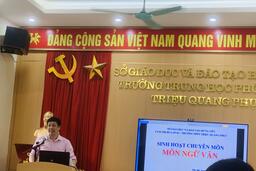 HỘI THẢO SINH HOẠT CHUYÊN MÔN - MÔN NGỮ VĂN CỤM THI ĐUA SỐ 3 NĂM HỌC 2022-2023 04/04/23