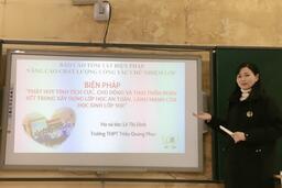 HỘI THI GIÁO VIÊN CHỦ NHIỆM GIỎI TRƯỜNG THPT TRIỆU QUANG PHỤC NĂM HỌC 2023-2024 27/01/24