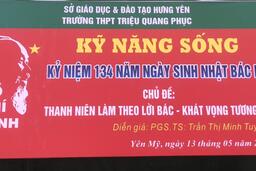 GIÁO DỤC KỸ NĂNG SỐNG VỚI CHỦ ĐỀ: THANH NIÊN LÀM THEO LỜI BÁC – KHÁT VỌNG TƯƠNG LAI 13/05/24