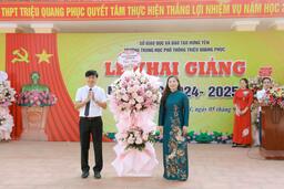 TRƯỜNG THPT TRIỆU QUANG PHỤC LONG TRỌNG TỔ CHỨC LỄ KHAI GIẢNG NĂM HỌC 2024-2025 06/09/24