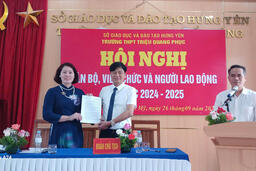 HỘI NGHỊ CÁN BỘ, VIÊN CHỨC, NGƯỜI LAO ĐỘNG TRƯỜNG THPT TRIỆU QUANG PHỤC 26/09/24
