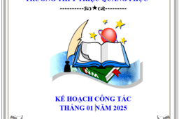 KẾ HOẠCH CÔNG TÁC THÁNG 1 NĂM 2025 07/01/25
