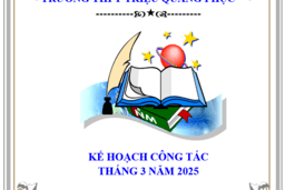 KẾ HOACH CÔNG TÁC THÁNG 3 NĂM 2025 03/03/25