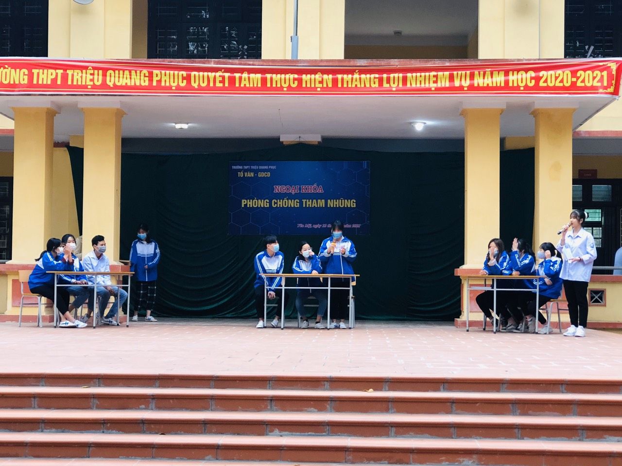 Tổ Văn - Công dân tổ chức ngoại khóa "Phòng chống tham nhũng" 23/03/21