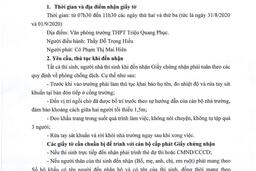 Thông báo Về việc trả Giấy chứng nhận tốt nghiệp và Giấy chứng nhận kết quả thi 29/08/20