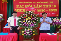 ĐẠI HỘI CHI BỘ TRƯỜNG THPT TRIỆU QUANG PHỤC KHÓA XIX NHIỆM KỲ 2020 - 2025 16/05/20